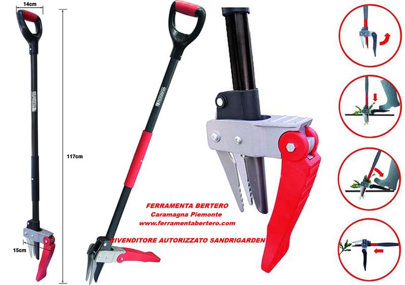 ESTIRPATORE ERBA ERBACCE INFESTANTI DA GIARDINO